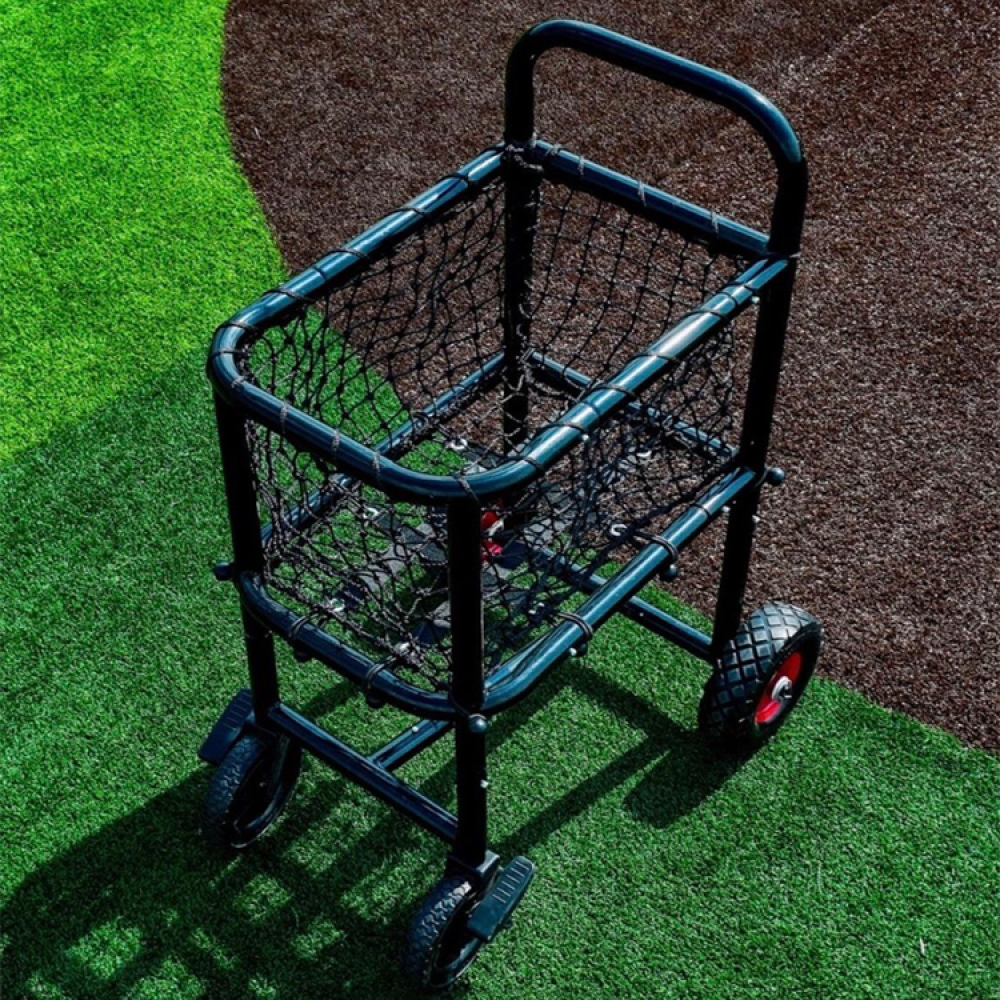 Pro Ball Cart for batting practice or facility use with effortless mobility