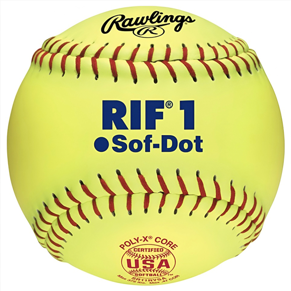 Rawlings USA Level 1 RIF 11" Safety Softball is great for reducing the severity of injuries and enhancing player development
