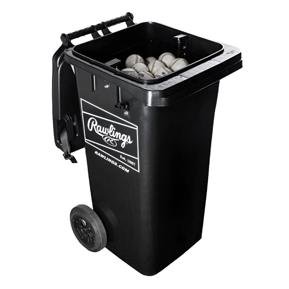 Rawlings Rolling Ball Bin is great for team practice or facility training