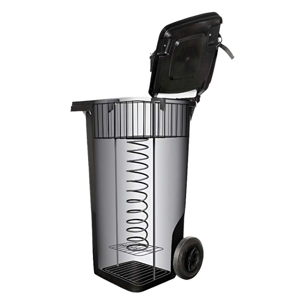 Rawlings Rolling Ball Bin features a spring loaded basket that brings balls to the top for coaches