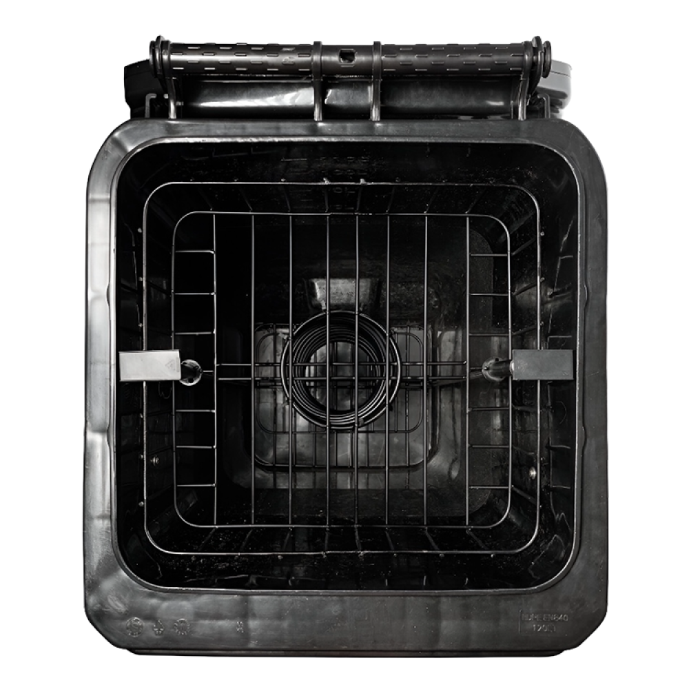 Rawlings Rolling Ball Bin has a very durable spring loaded internal ball basket