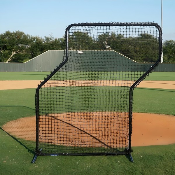 The Z-Screen is perfect for residential or light team use, featuring a durable 1.5” steel frame and a dual-purpose design for overhand or underhand throwing