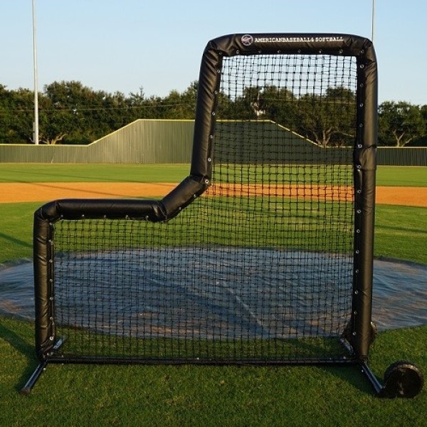This durable L-Screen features a 2” powder-coated steel frame, 1.5” vinyl padding, and a Pro Wheel Kit for easy transport — ideal for team or commercial use