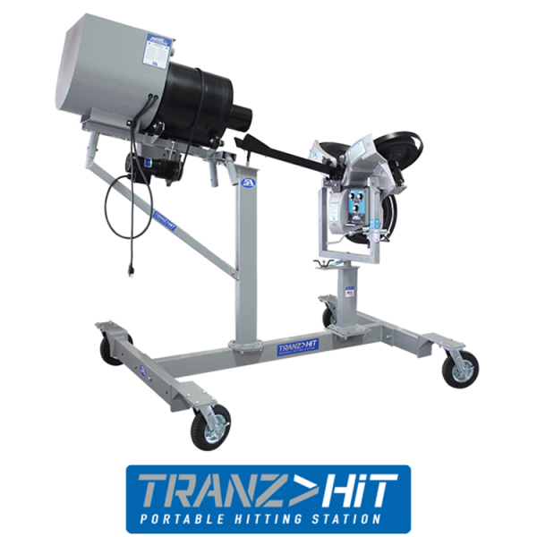 TranzHit combines your Jr. Hack Attack or Hack Attack pitching machine with your team feeder to create a portable hitting station