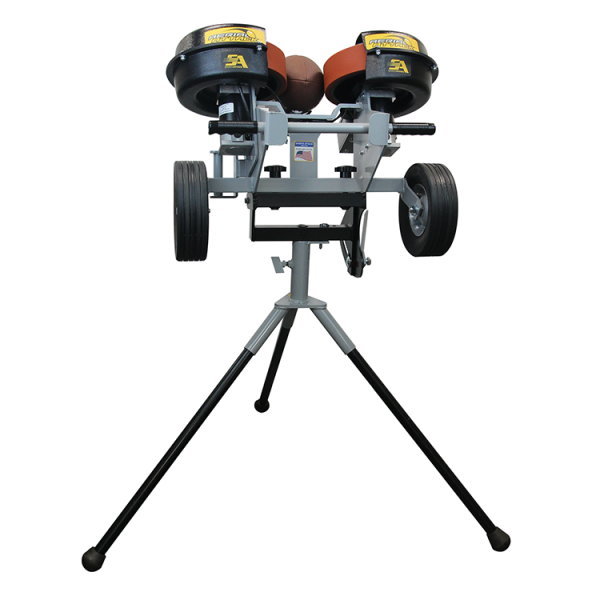 The Aerial Attack Football Machine is a versatile training tool