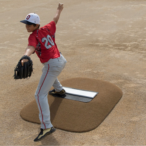 The Pitch Pro Model 465 is a lightweight, 75 lb game mound with a durable launch pad and weather-resistant design, making it the top choice for tournament directors