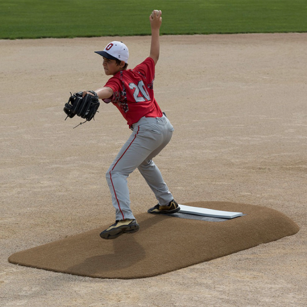 The Pitch Pro Model 486 is a lightweight, 75 lb game mound with a durable launch pad and weather-resistant design, perfect for easy transport and long-term use