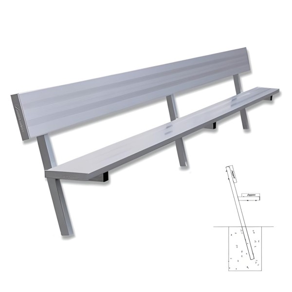 Our Galvanized Steel Team Benches offer exceptional durability and customizable options, including mounting styles and backrest configurations to fit any need
