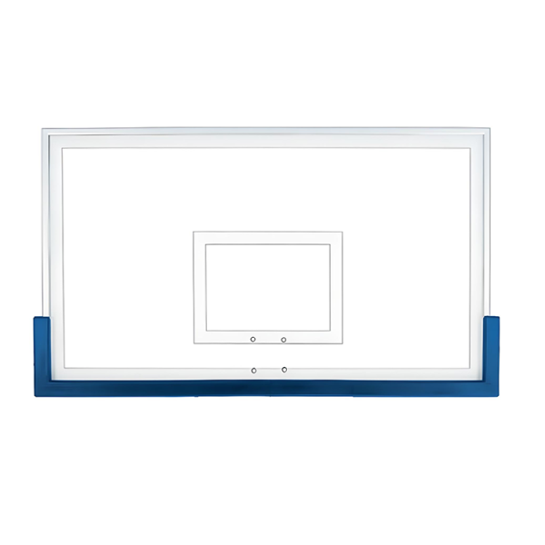 Blue TuffGuard backboard padding features all-weather material, fits most backboards, and installs easily with self-drilling screws
