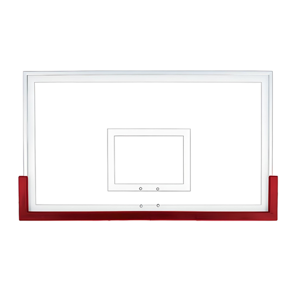 Red TuffGuard backboard padding features all-weather material, fits most backboards, and installs easily with self-drilling screws
