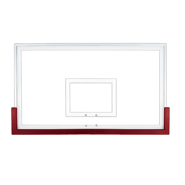 Maroon TuffGuard backboard padding features all-weather material, fits most backboards, and installs easily with self-drilling screws