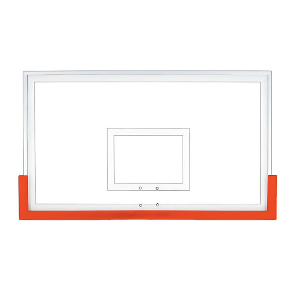 Orange TuffGuard backboard padding features all-weather material, fits most backboards, and installs easily with self-drilling screws