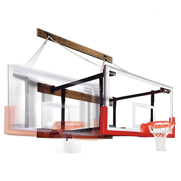 FoldaMount68 Pro Side Fold Wall Mounted Basketball Hoop