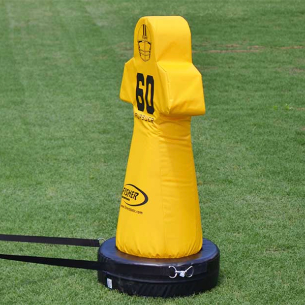 The Varsity Pursuit Tackle Dummy provides safe tackling practice while on the run