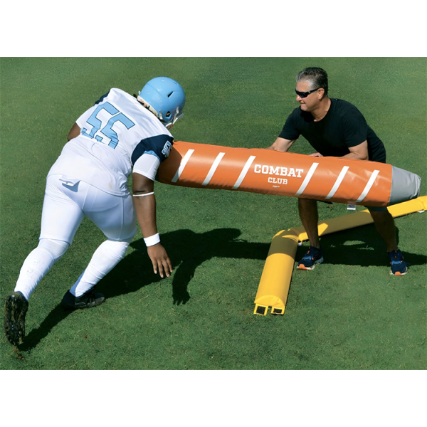 The Combat Club is a versatile training tool used on lineman and skill players