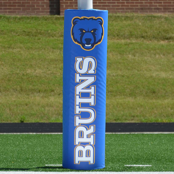 Pro Goal Post Pad with custom team logo