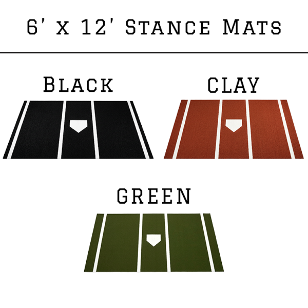 Pro Facility Source offers 3 color options for their 6' x 12' Stance Mats