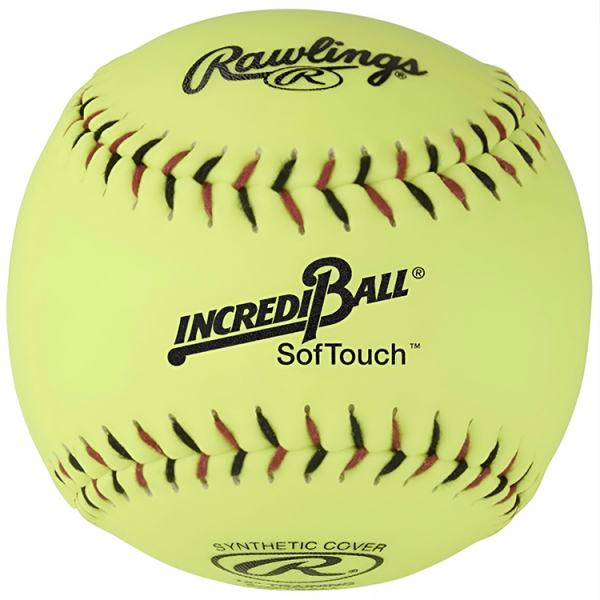 IncrediBall SofTouch is a safe, soft alternative for training for young athletes with the realistic feel of a regular softball