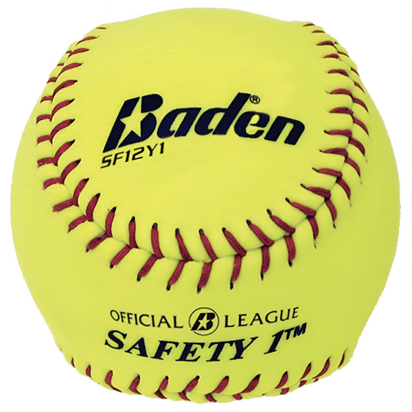 Baden Official League Safety Level 1 Softballs reduce the severity of ball impact injuries and enhance player development