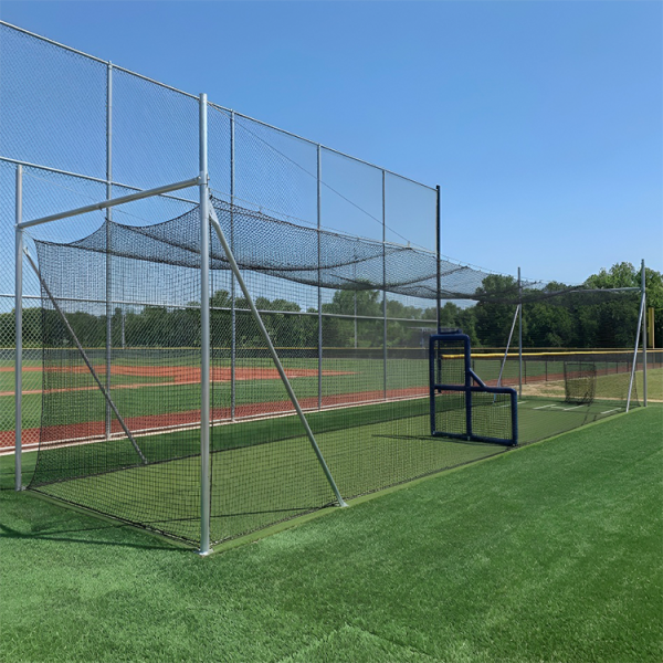 Recreational Outdoor Batting Cage System with netting